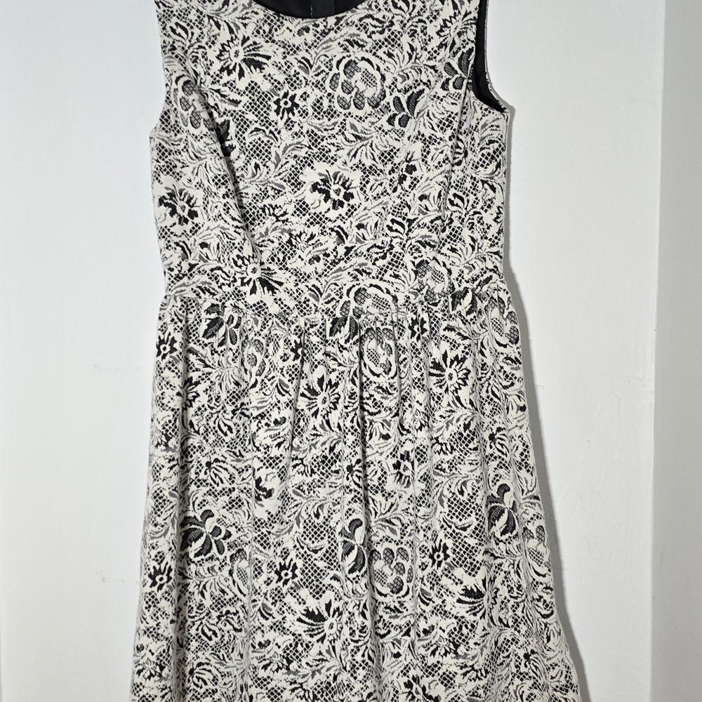 BeBop Black and White Patterned Mini Dress - Picture 3 of 4